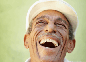 Older man smiling