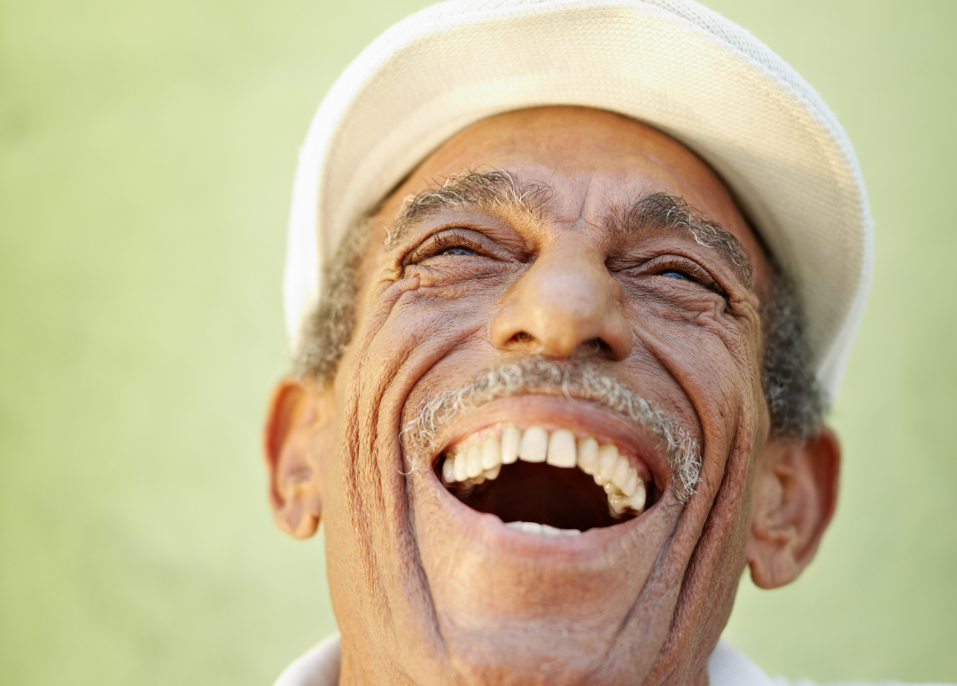 Older man smiling